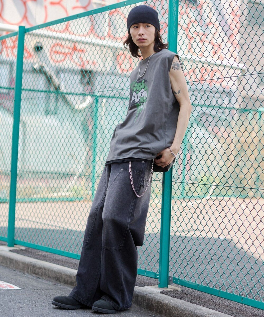 WEGO 【ユニセックス着用ITEM/MLサイズ展開】グラフィックBIGノースリーブ 