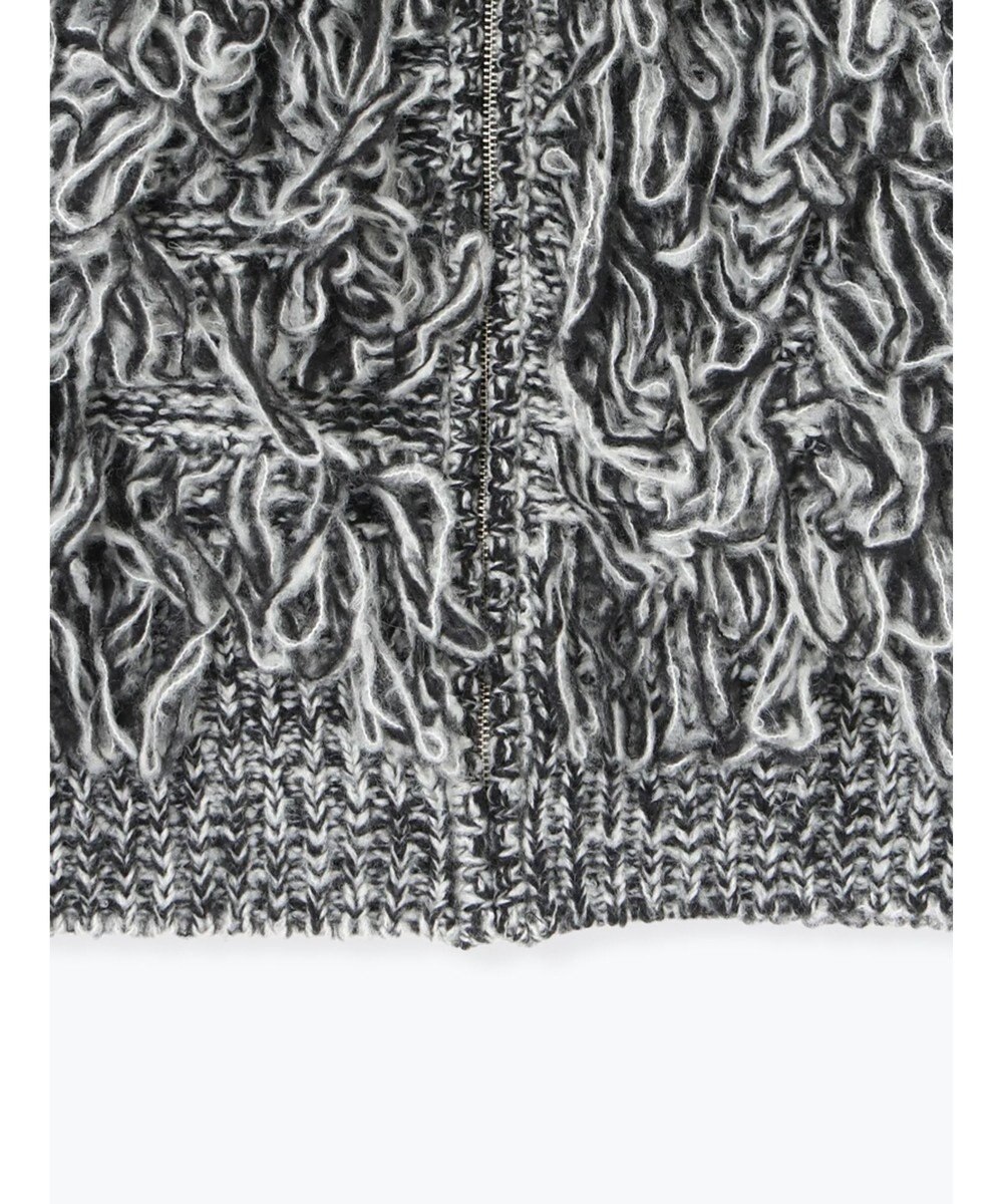 Te chichi ループ編みコンパクトジップベスト 