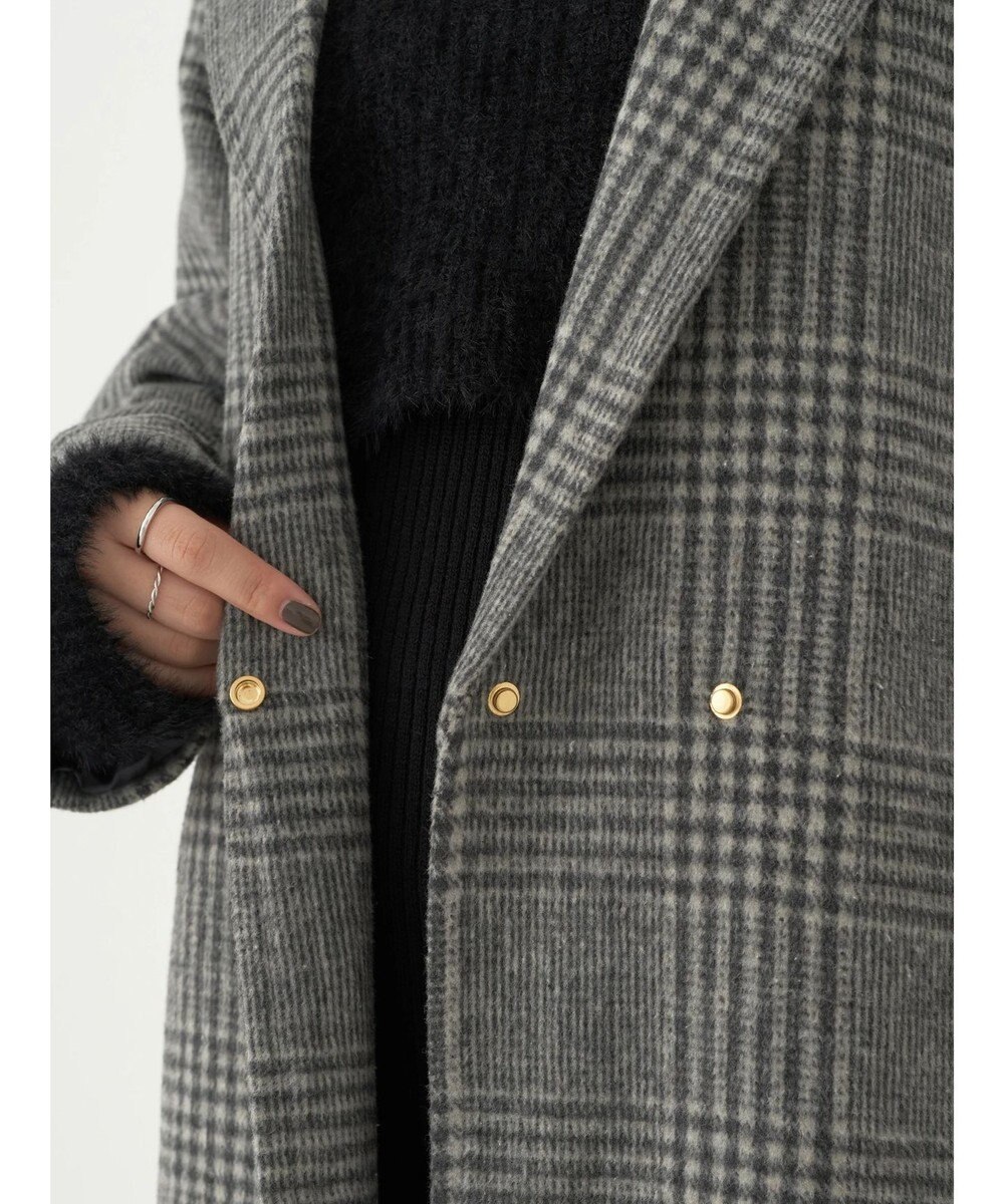 earth music&ecology チェスターコート（チェック） 