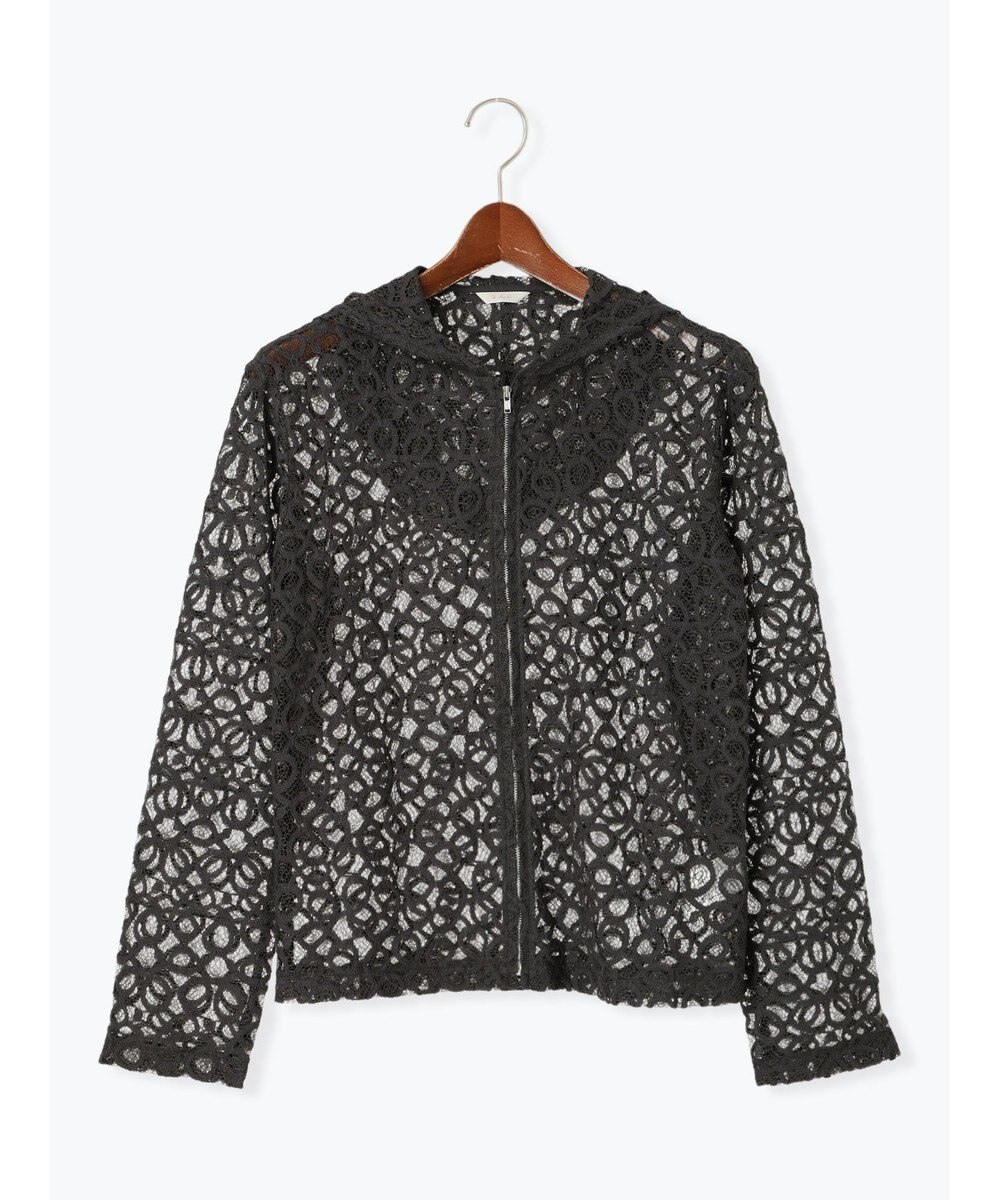 Te chichi レースジップアップフーディー 