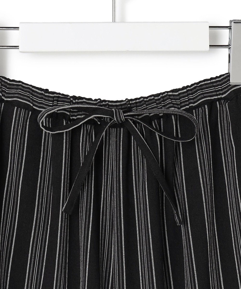 J.PRESS YORK STREET 【WOMEN】リネンストライプ イージーワイド パンツ 