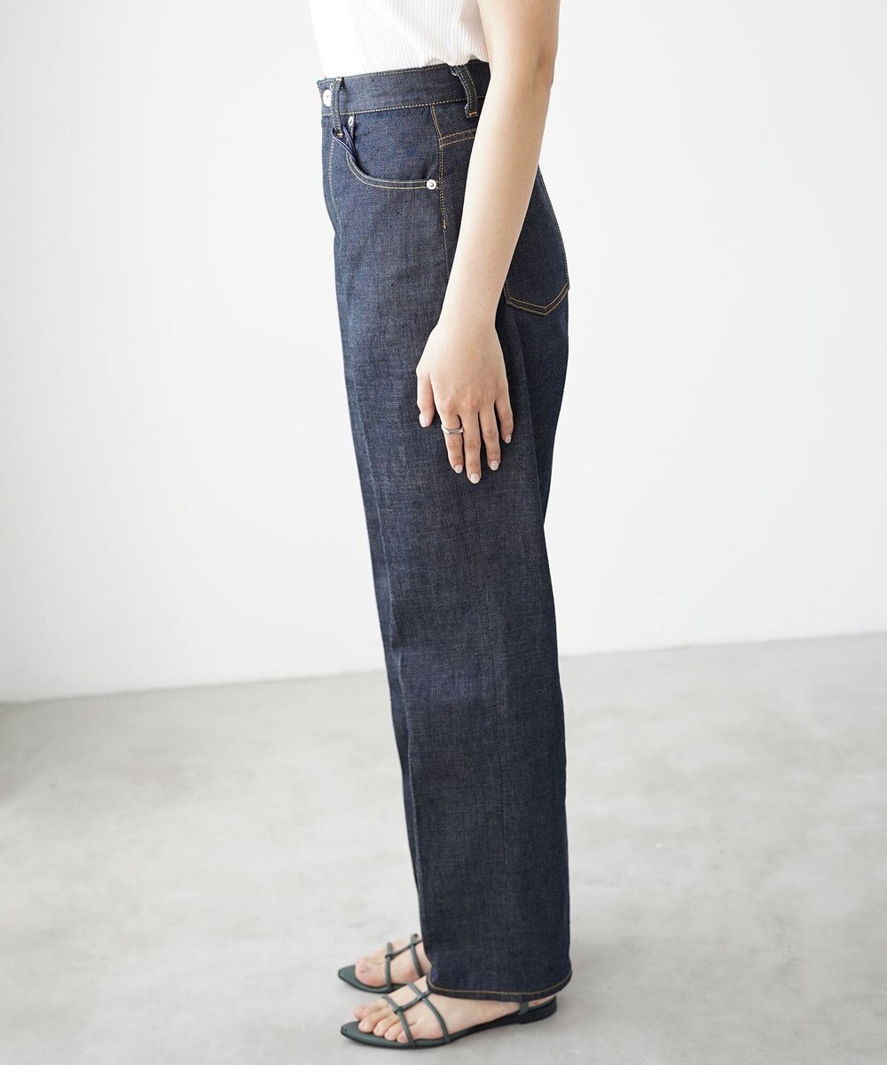 woadblue RIGID HIGH RISE（RIGID BLUE） ハイライズストレートパンツ 