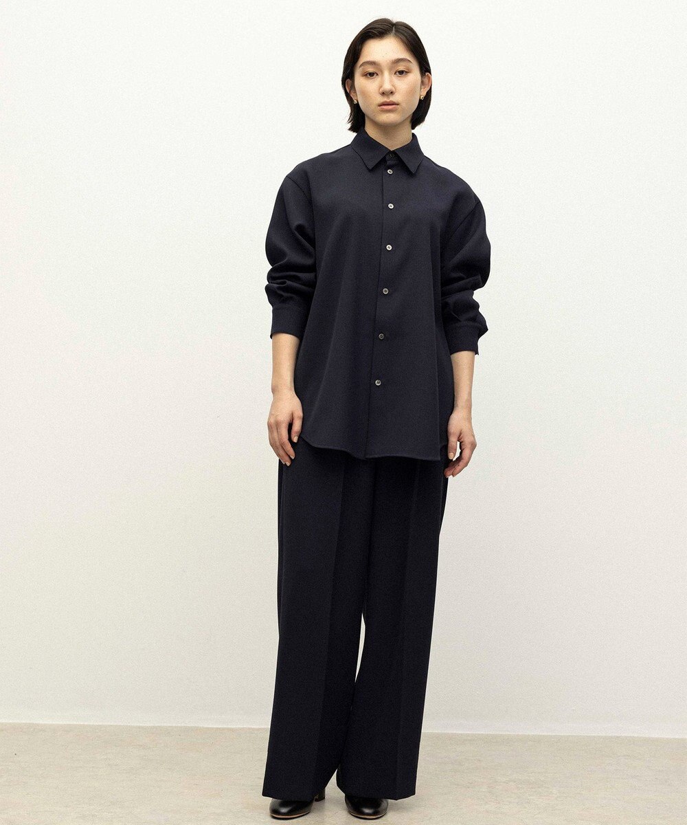 NAVE 【ReNAVE】ウォッシャブルツイル ワイドタックパンツ 