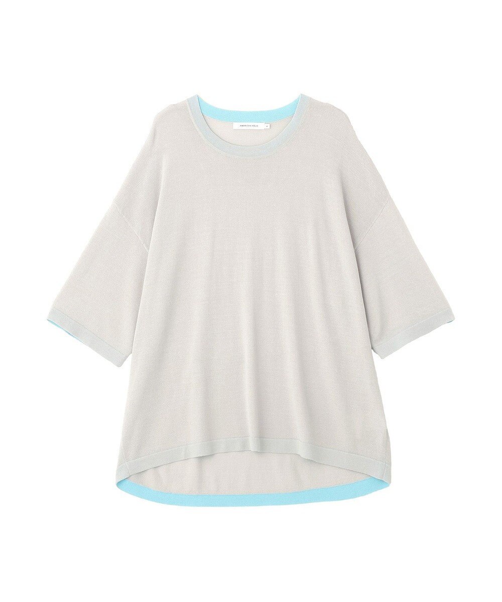 AMERICAN HOLIC 配色コクーンシルエットニット 