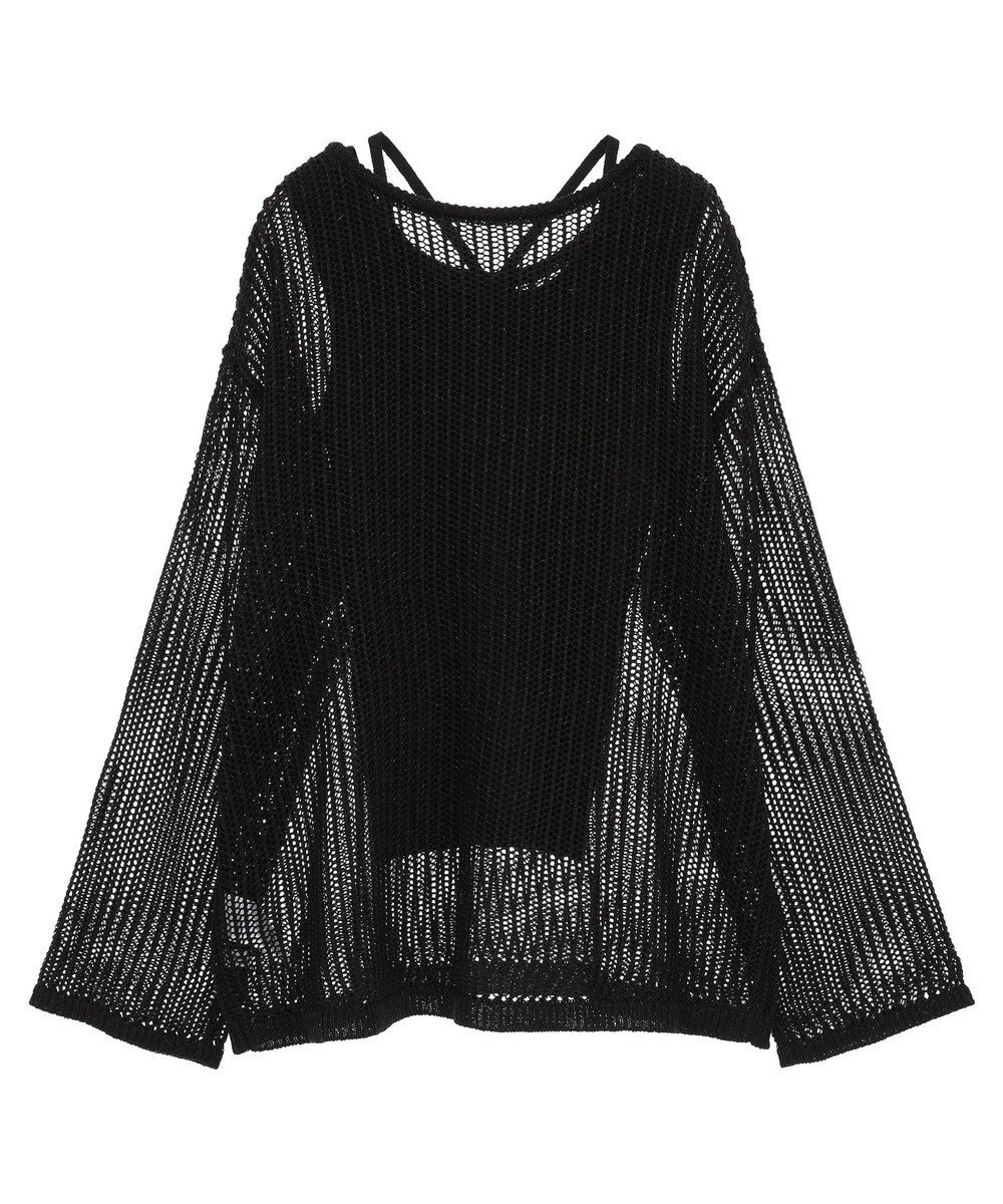 earth music&ecology ＳＥＴ２点メッシュプルオーバー＋タンクトップ 