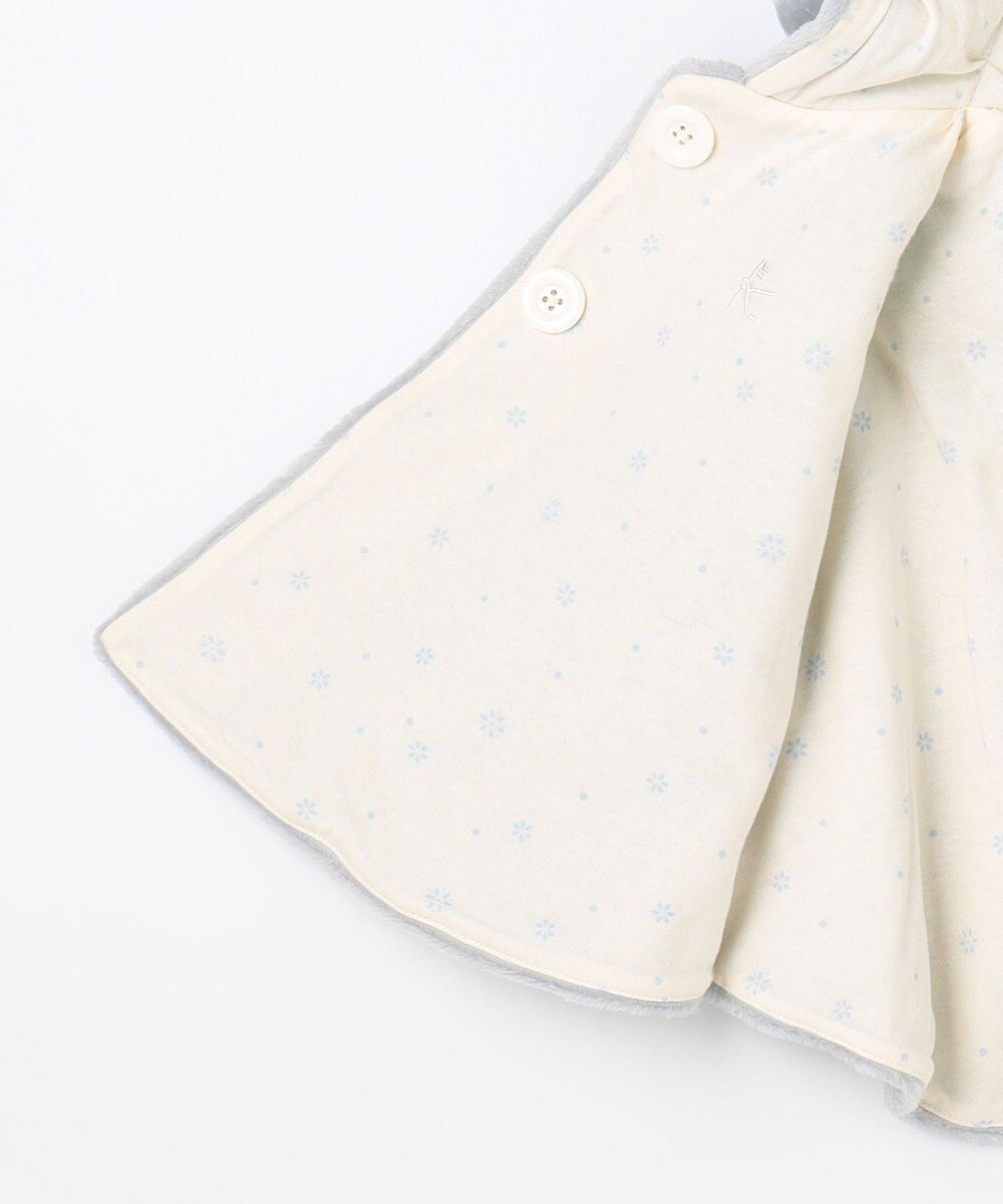 組曲 KIDS 【90㎝】あったかリバーシブルマント 