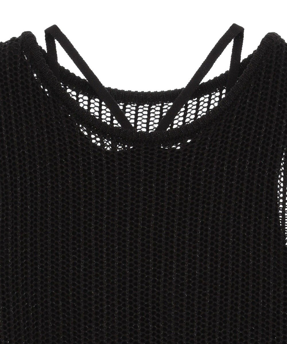 earth music&ecology ＳＥＴ２点メッシュプルオーバー＋タンクトップ 