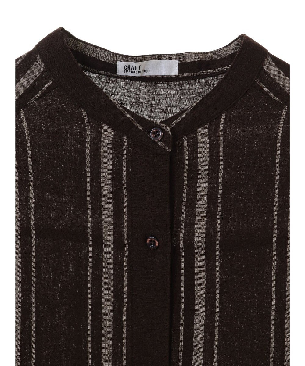 CRAFT STANDARD BOUTIQUE リネンレーヨンストライプワンピース 