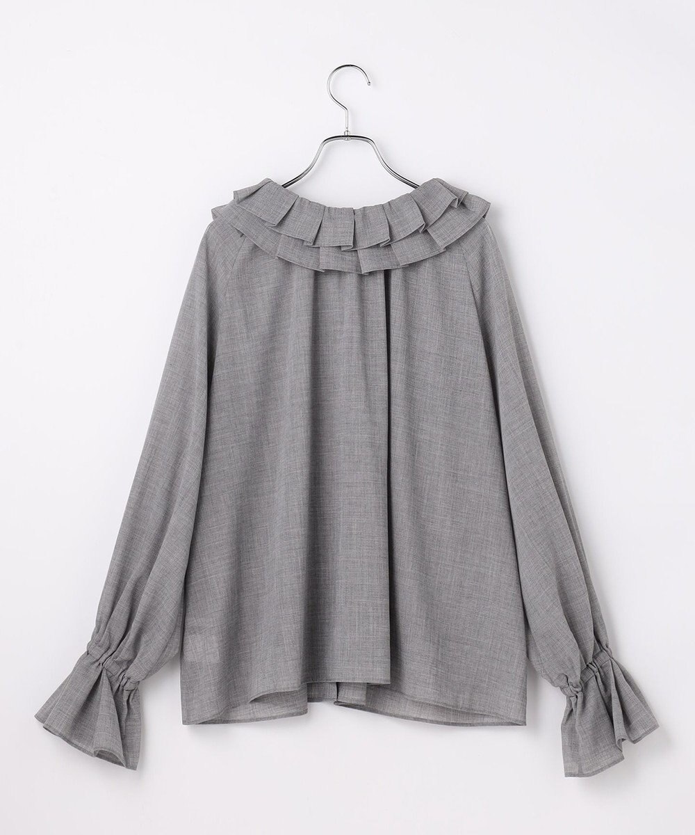 #Newans 【前後着用可能】【高山都さんコラボ】ビッグカラー２WAYブラウス 