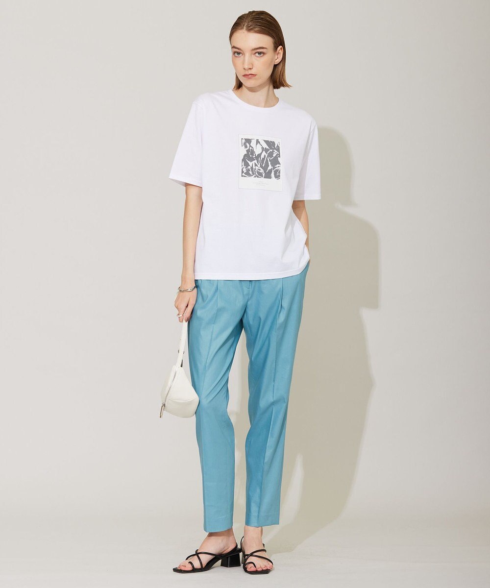 ICB 【接触冷感・洗える】エステルラミーチンツ テーパードパンツ 