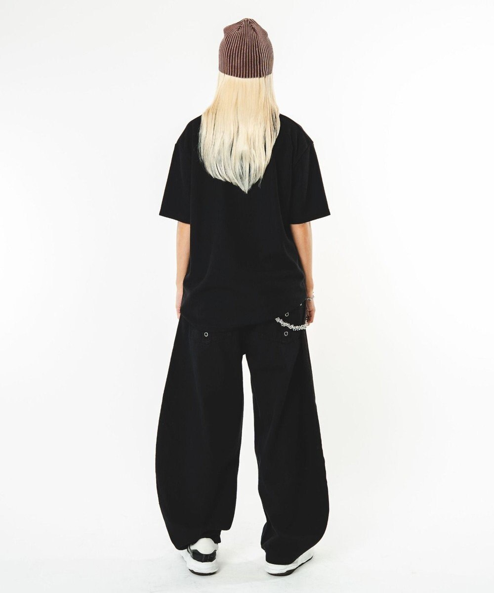 WEGO 【ユニセックス着用ITEM】ハトメバッククロスモチーフパンツ 
