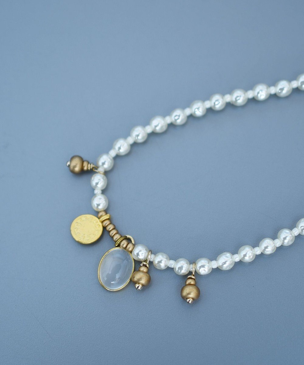 monshiro ロカイルガラスパール チョーカーネックレス 