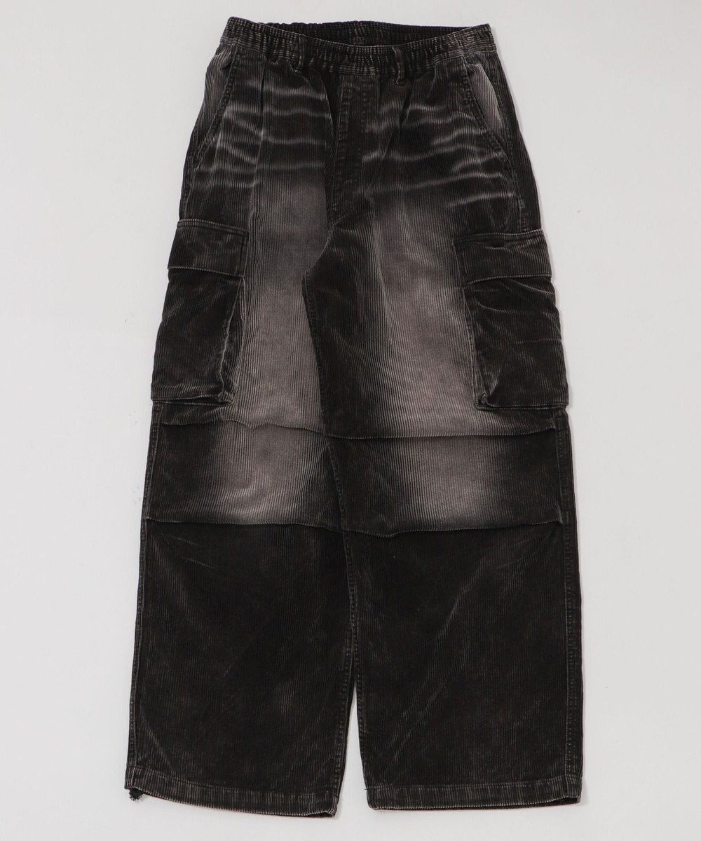 WEGO 【ウエストゴム/MLサイズ展開】イージーコーデュロイカーゴパンツ 