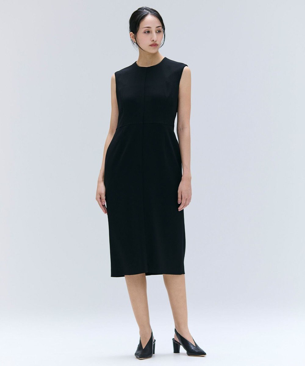 BEIGE， 【洗える・L-size】CINDY / クルーネックノースリーブワンピース 