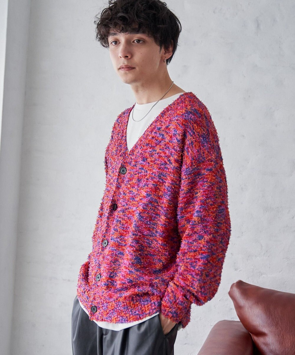 WEGO ツイストブークレカーディガン 