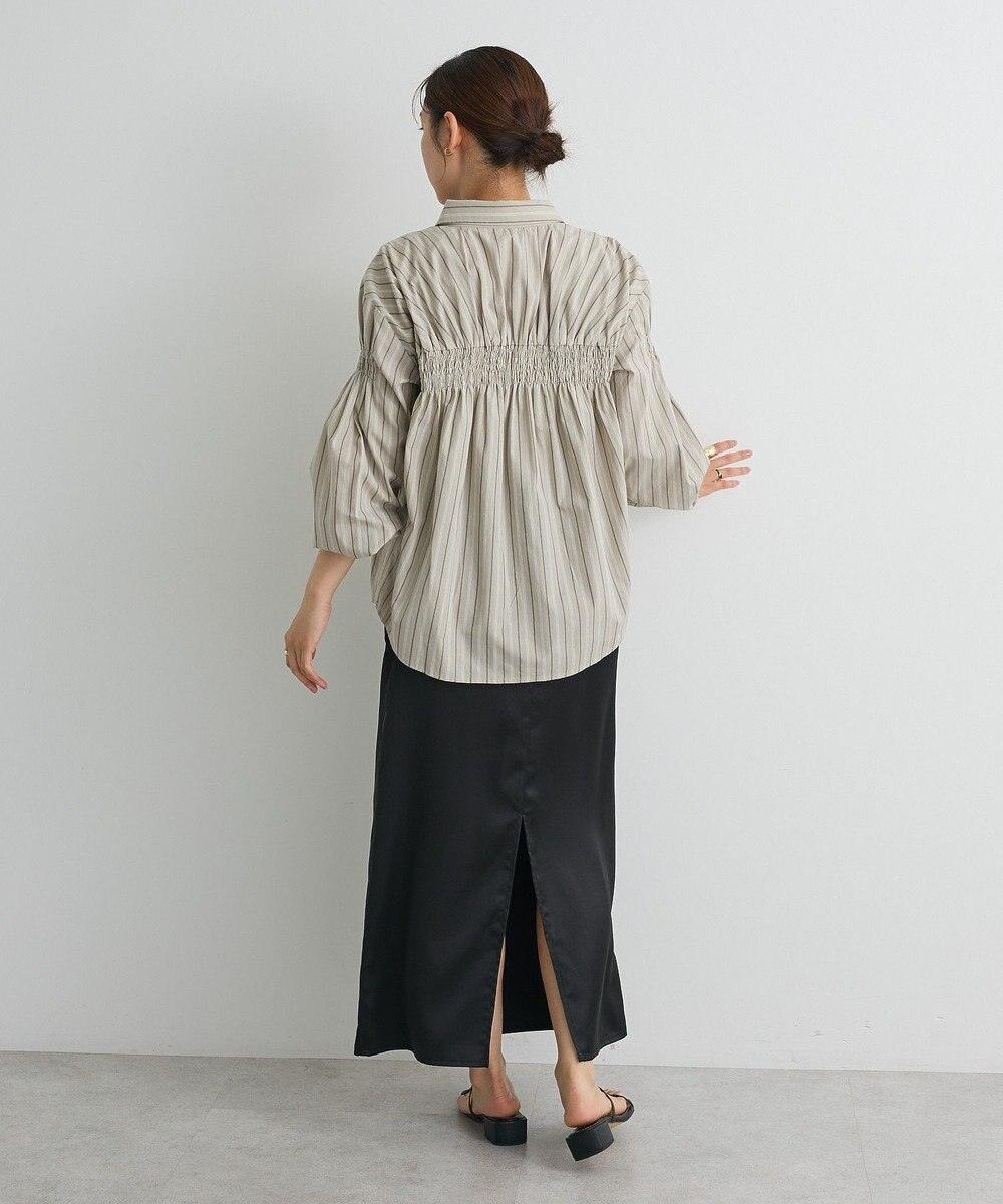 CRAFT STANDARD BOUTIQUE バックデザインレギュラーカラーシャツ 