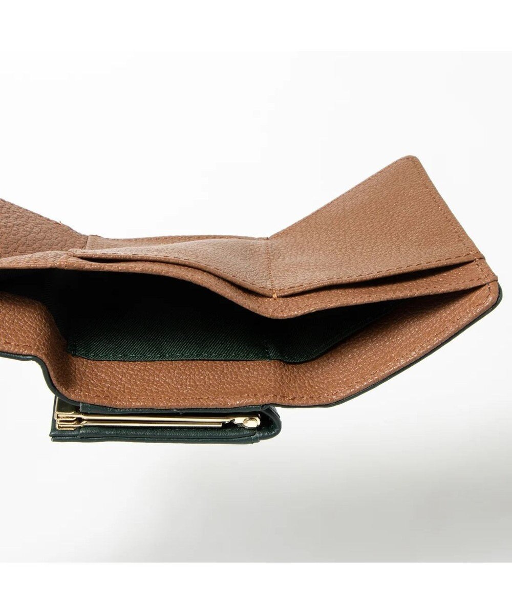 UNBILLION perche カラーコンビ3つ折り外ガマウォレット 