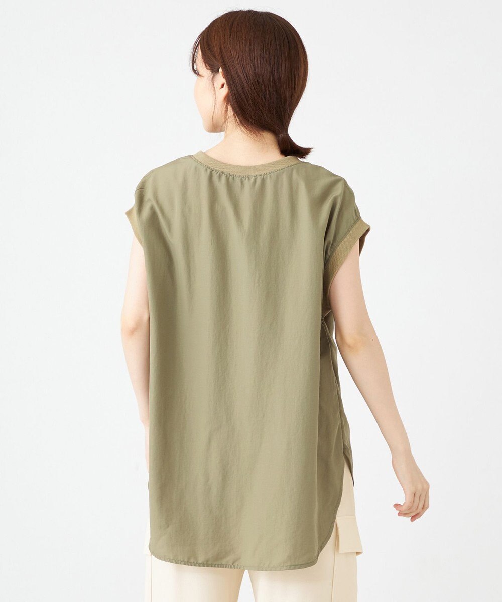 SHARE PARK LADIES ライトタッチ裾テールロゴTシャツ 