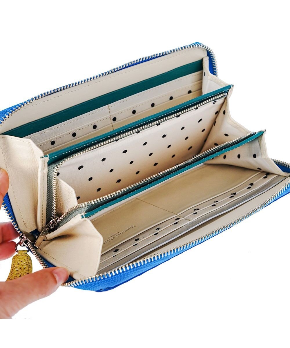 tsumori chisato CARRY スプリングねこパズル ラウンドファスナー長財布 