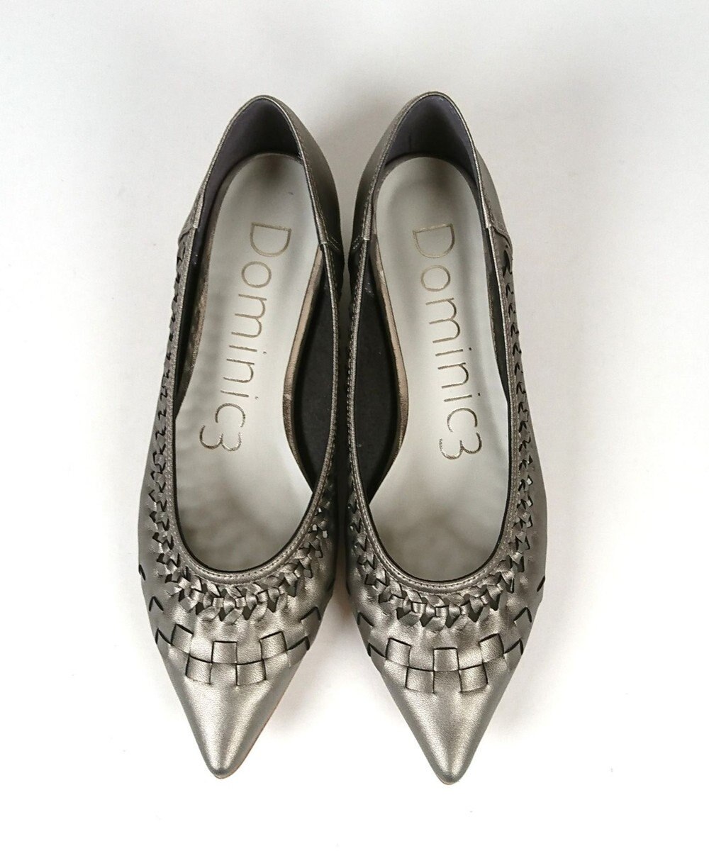 Dominic3 編み込みメッシュ ソフトパンプス 