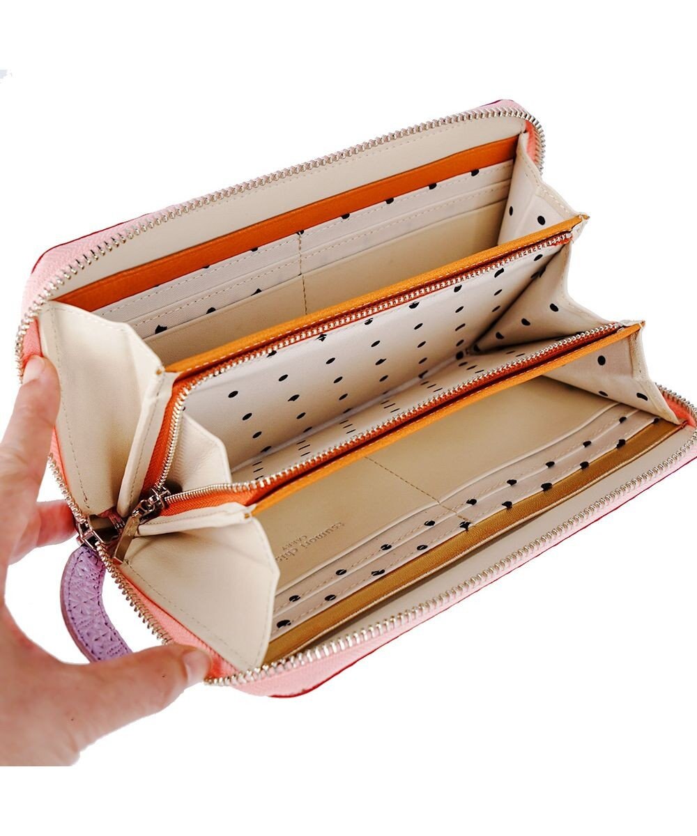 tsumori chisato CARRY スプリングねこパズル ラウンドファスナー長財布 