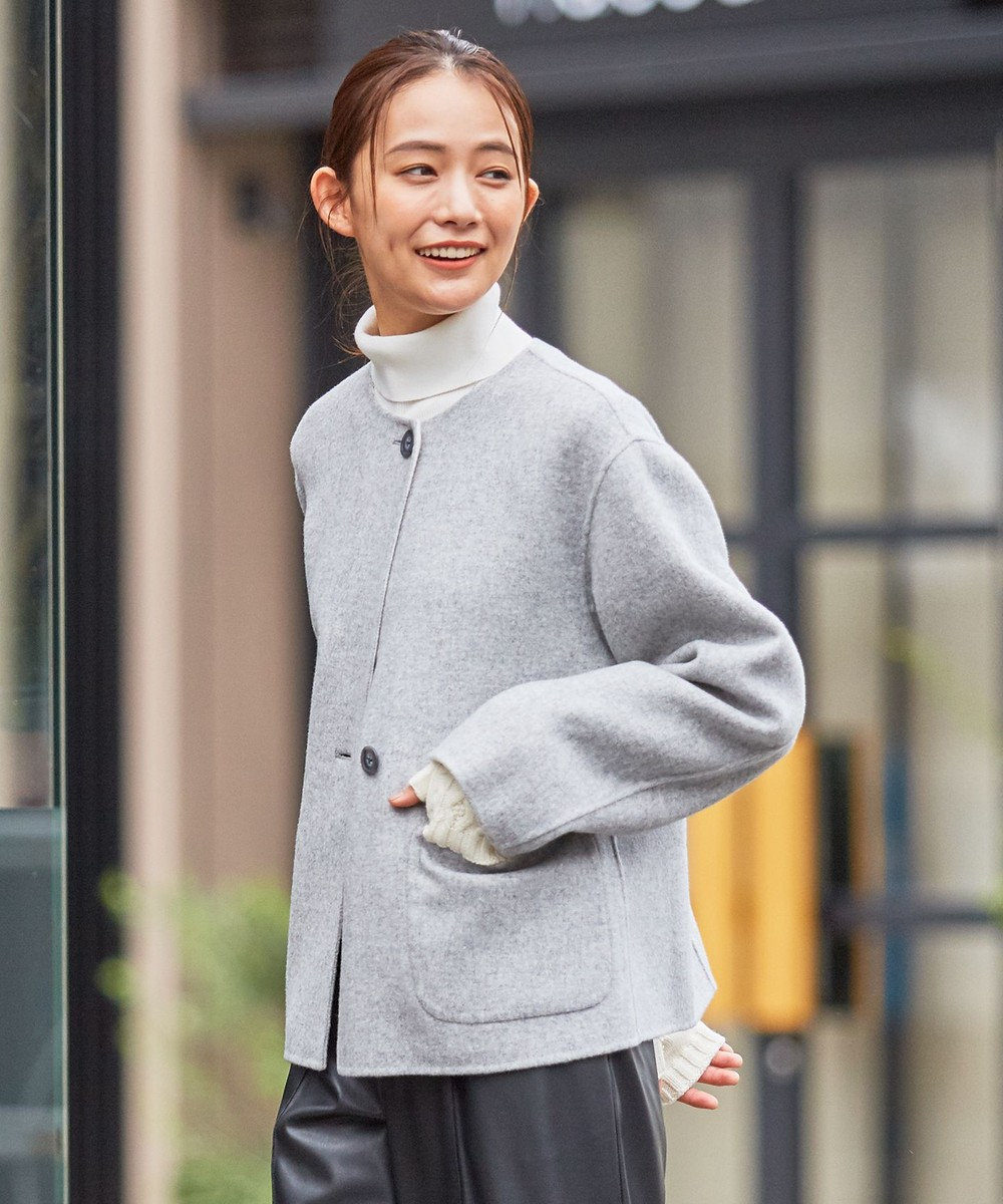 リバーシブル ウールナイロン リバー ノーカラー ショートコート J Press Ladies ファッション通販 公式通販 オンワード クローゼット リバーシブル ウールナイロン リバー ノーカラー ショートコート J Press Ladies ファッション通販 公式通販 オンワード クローゼット