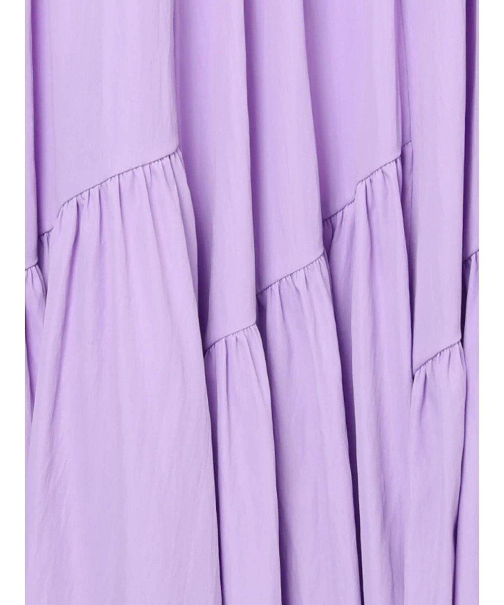 Te chichi マットタフタバイヤスティアードスカート 