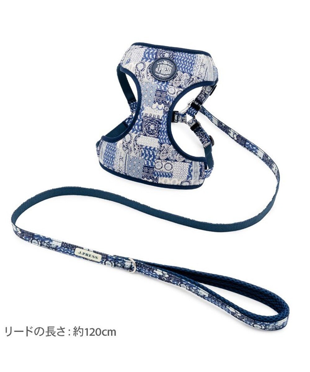 PET PARADISE J.PRESS ペイズリー ハーネス＆リード ＳＳ 小型犬 