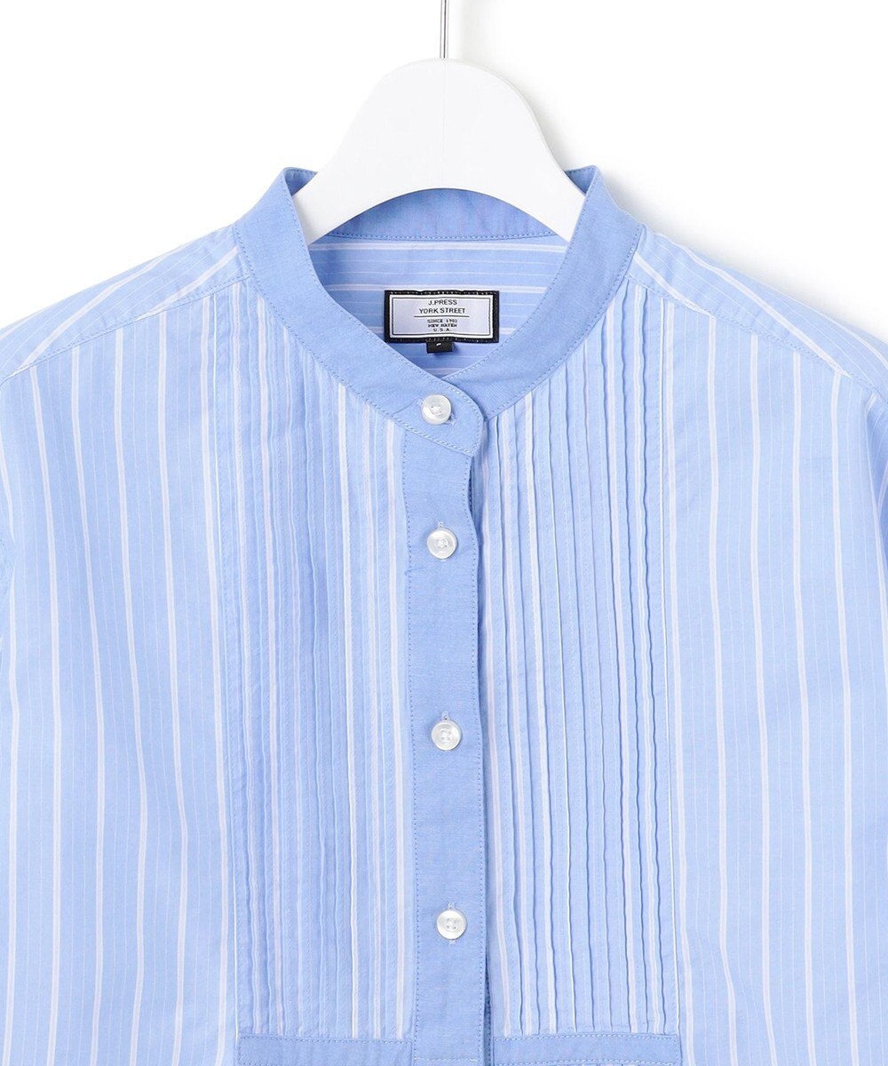 J.PRESS YORK STREET 【WOMEN】コットンタイプライターストライプ ブラウス 