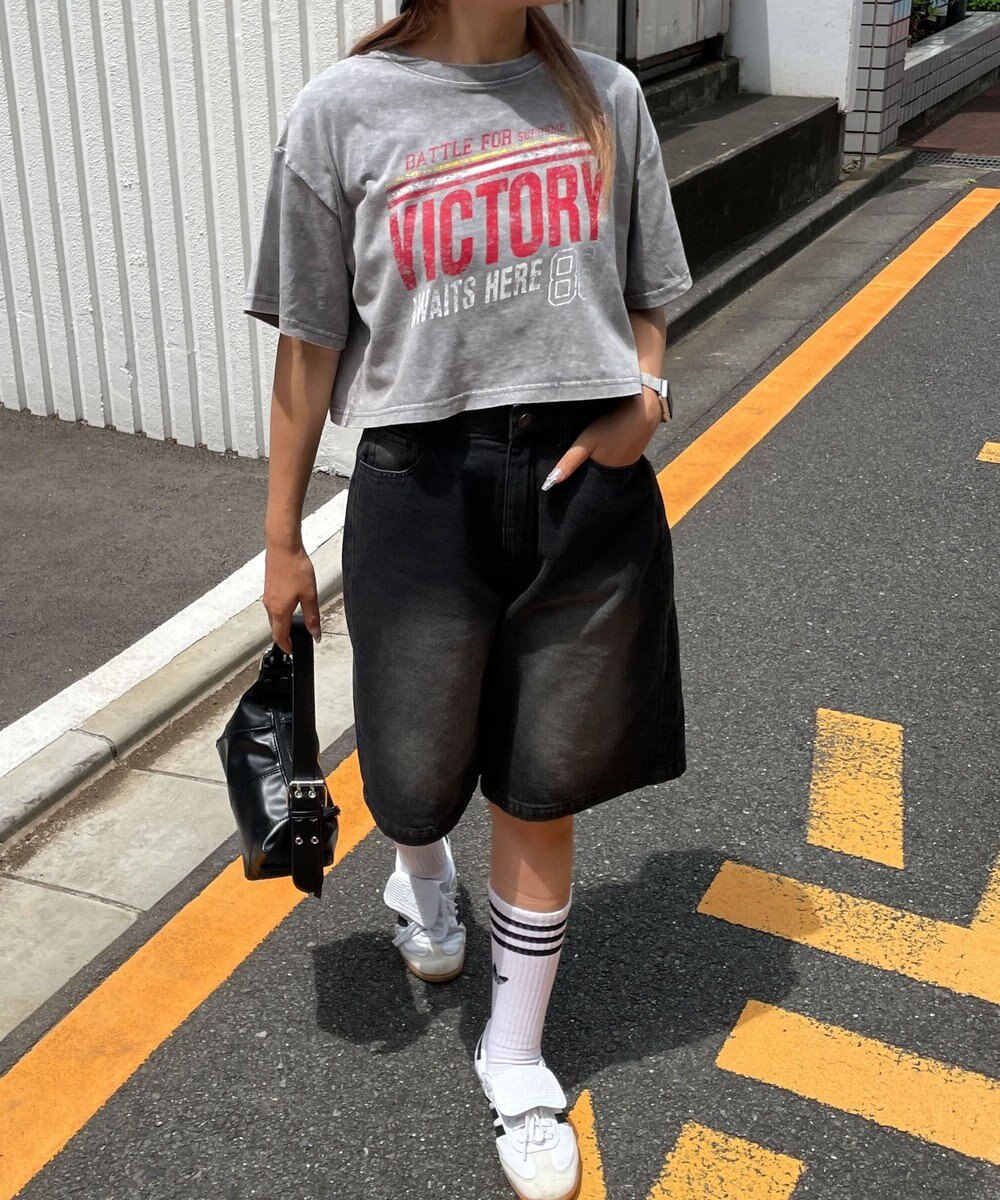 WEGO ヴィンテージウォッシュショートT 