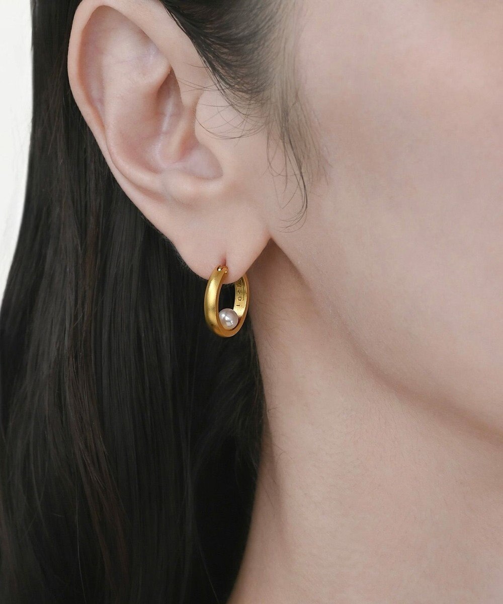 susui 【pearl doughnut】フープピアス (YGMAT)_両耳 