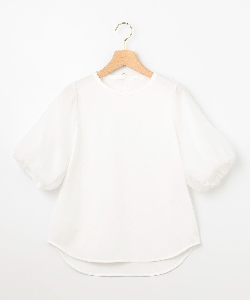 組曲 L 【WEB限定】チュールポンチドッキング Tシャツ 