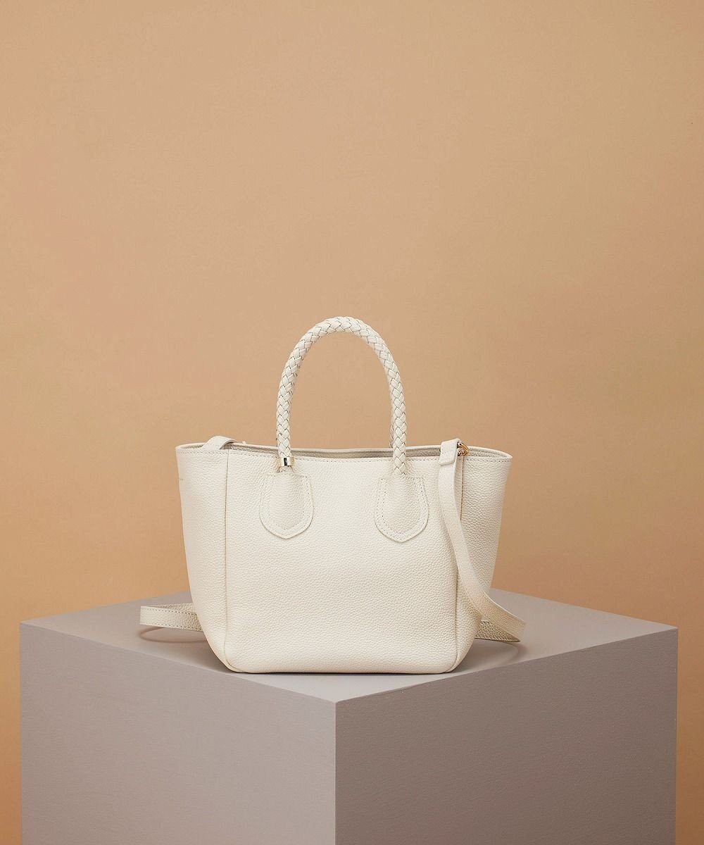 TOPKAPI 【ドラマ着用】【TREASURE TOPKAPI】シュリンクレザー メッシュハンドル ショルダー付き ミニ トート バッグ 