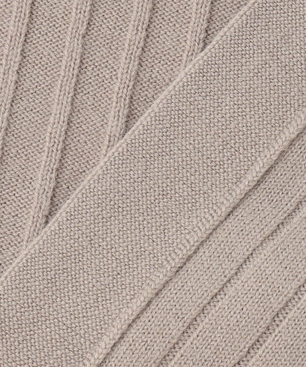 自由区 【洗える】ウールミックス ミドル丈カーディガン 