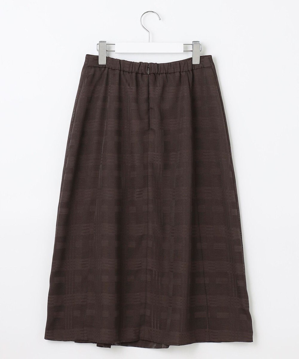 J.PRESS LADIES 【洗える】スラブカラミチェック スカート 
