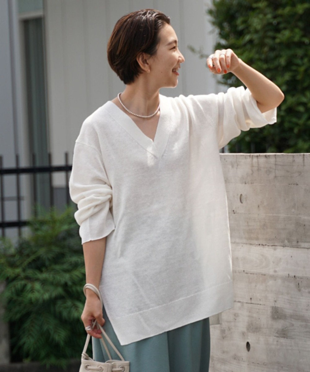 洗える フレンチフラックス Vネックニット 23区 L ファッション通販 公式通販 オンワード クローゼット 洗える フレンチフラックス Vネックニット 23区 L ファッション通販 公式通販 オンワード クローゼット