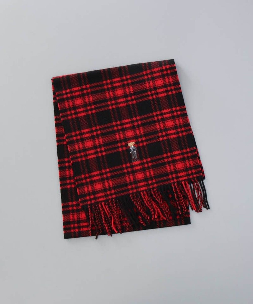 AURORA 【 POLO RALPH LAUREN（ポロ ラルフ ローレン） 】 Polo ベア　フリンジ　ウールスカーフ 