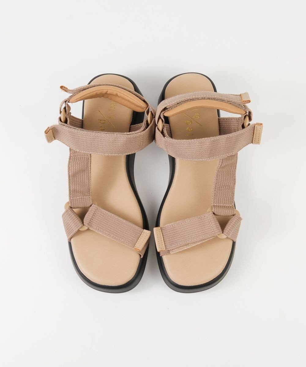 BONTRE 【pied du lapan/ピエドラパン】厚底ベルクロスポーツサンダル/50752ZI 