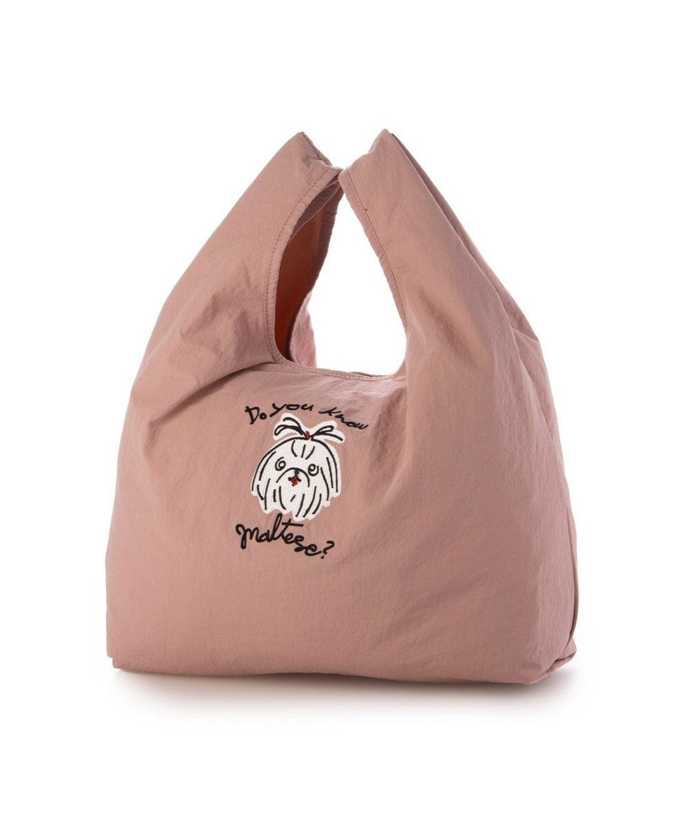 UNBILLION カシュカシュ cachecache / アニマルドローイング刺繍ナイロントート 