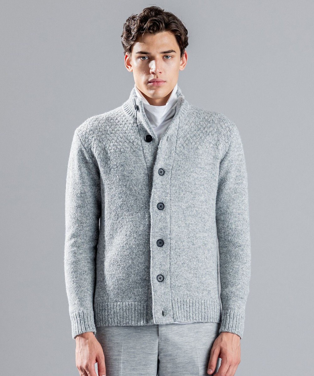 JOSEPH HOMME ツイストメランジ　ニットカーディガン 