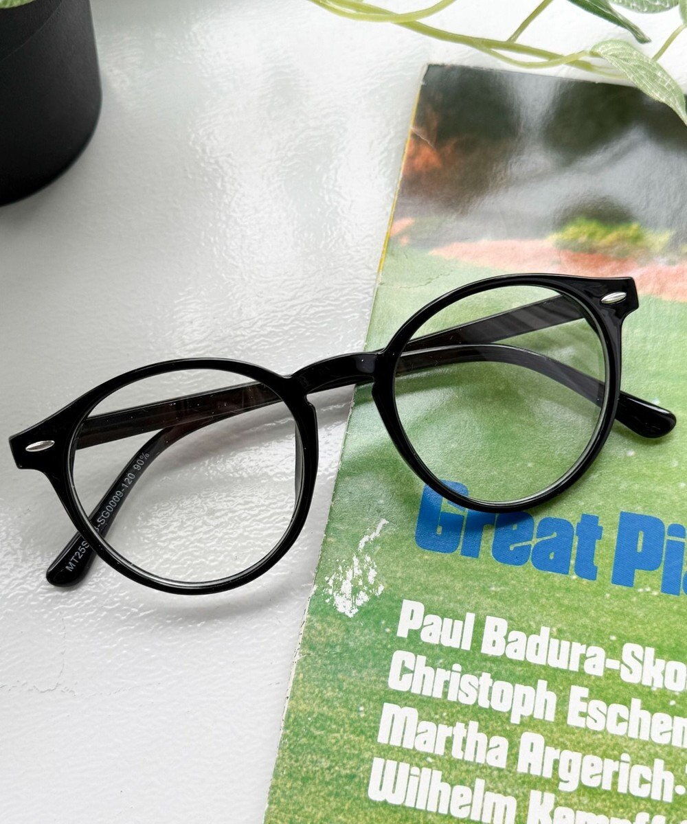 WEGO 【ユニセックス着用ITEM】セルフレームクリアレンズアイウェア 