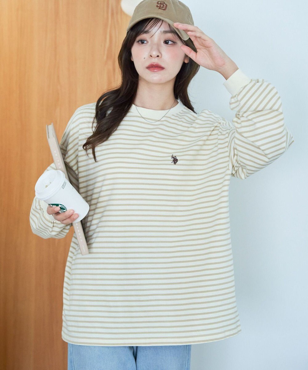 WEGO USPOLOだぼそでカラーロンT 