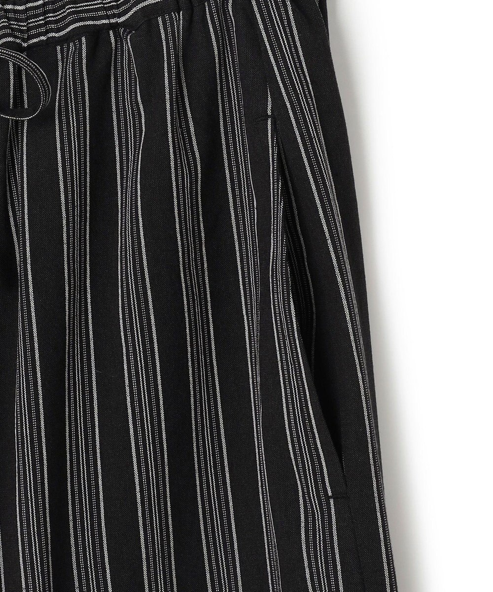 J.PRESS YORK STREET 【WOMEN】リネンストライプ イージーワイド パンツ 