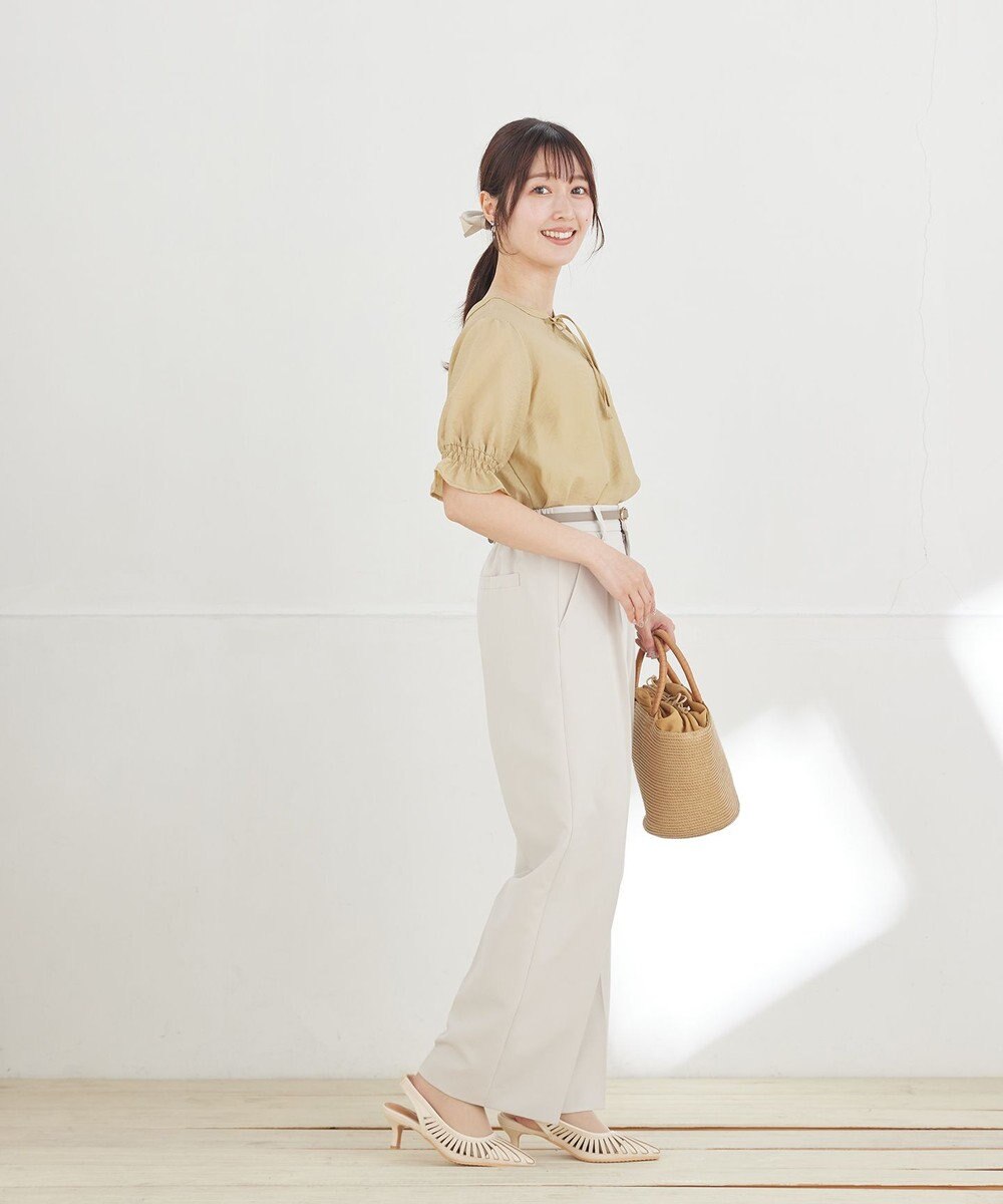 Tiaclasse シアーシャーリング2WAYブラウス 