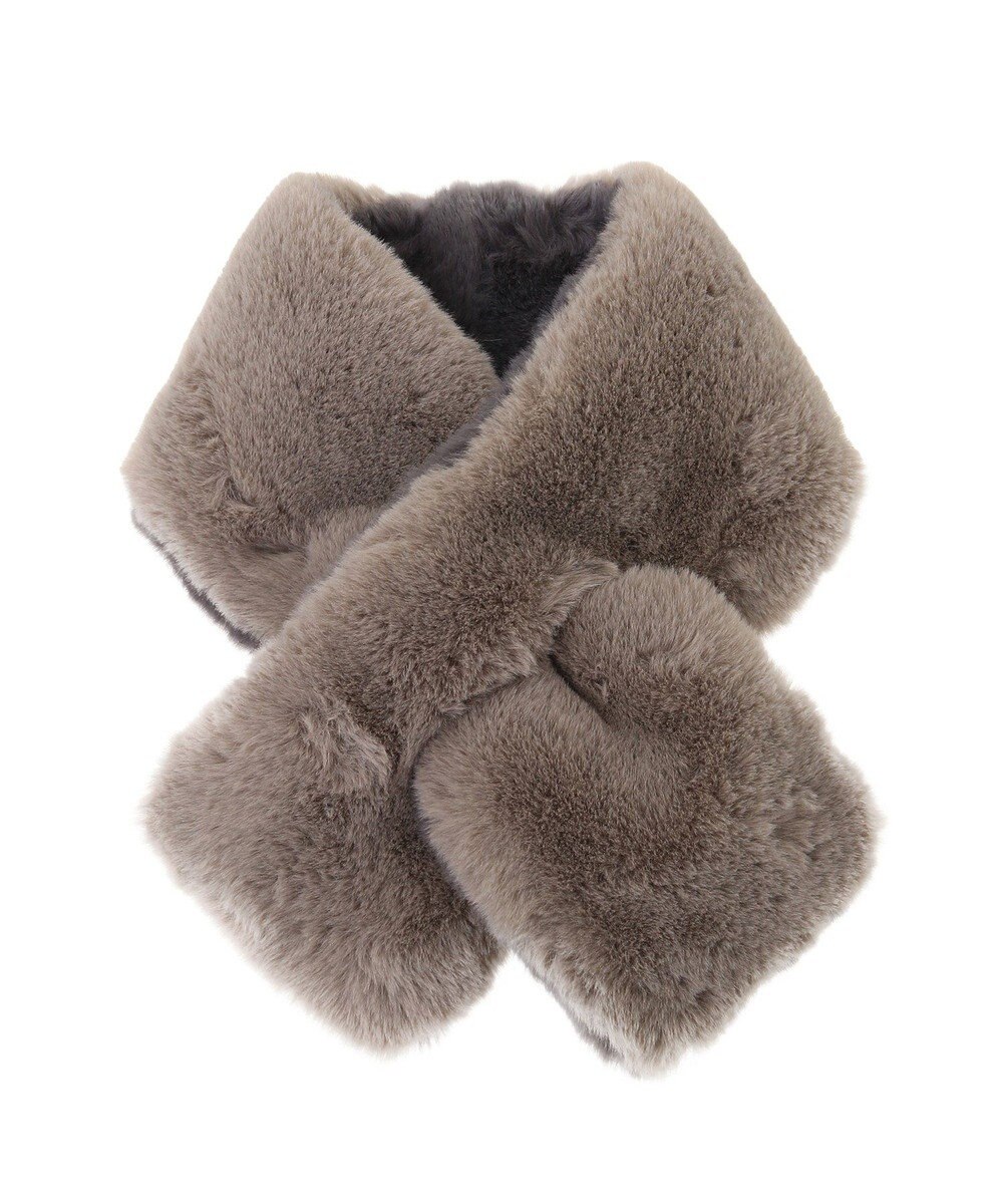 Green Parks リバーシブルフェイクファーティペット 