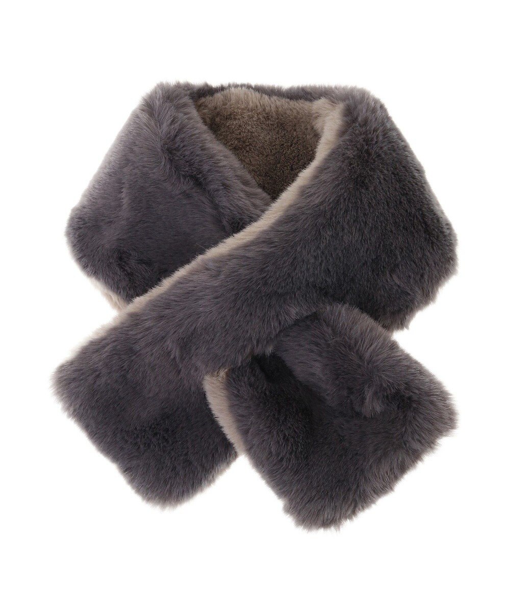 Green Parks リバーシブルフェイクファーティペット 