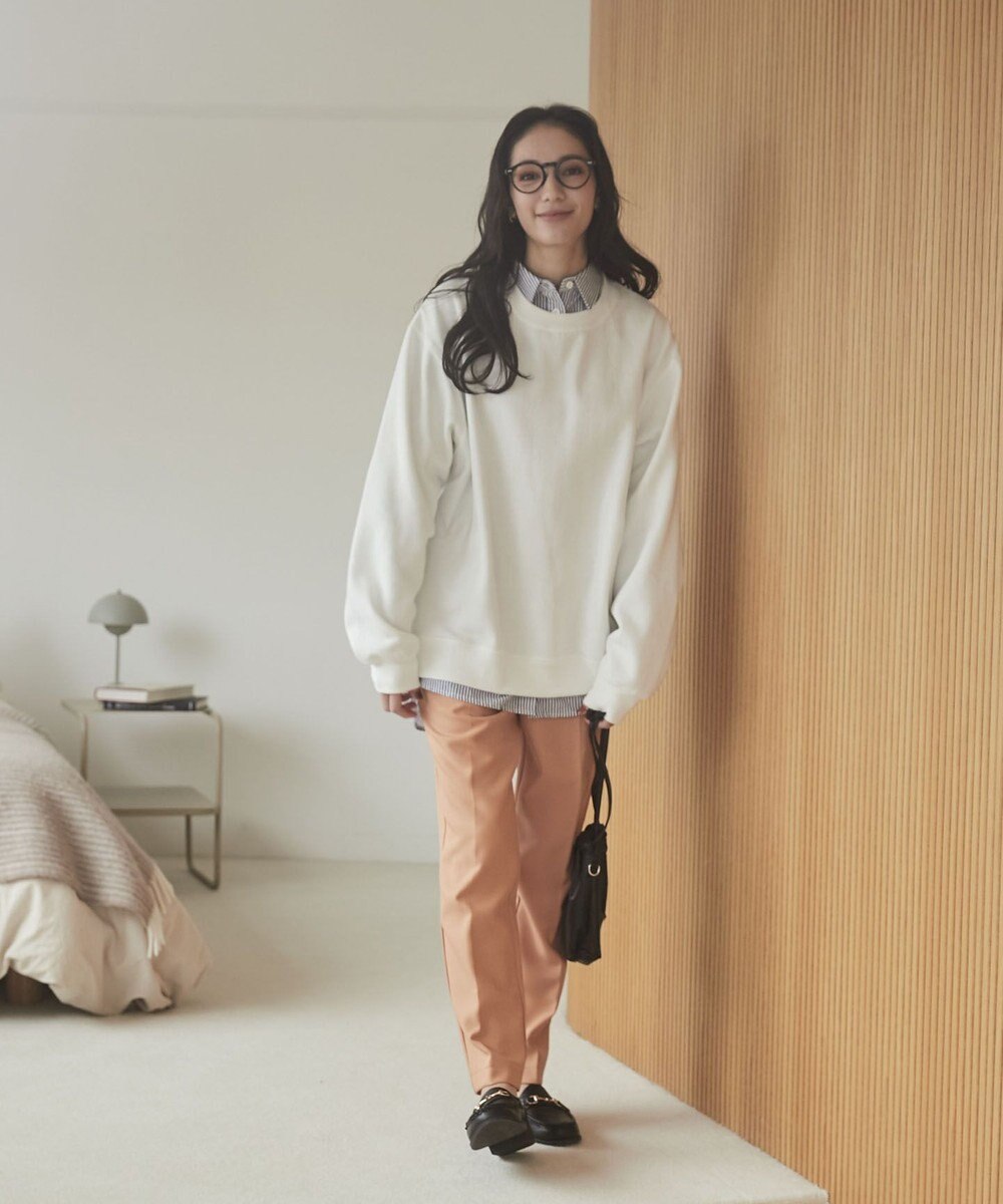 WEGO 【ユニセックス着用ITEM/裏起毛】リラックスフィットスウェットプルオーバー 