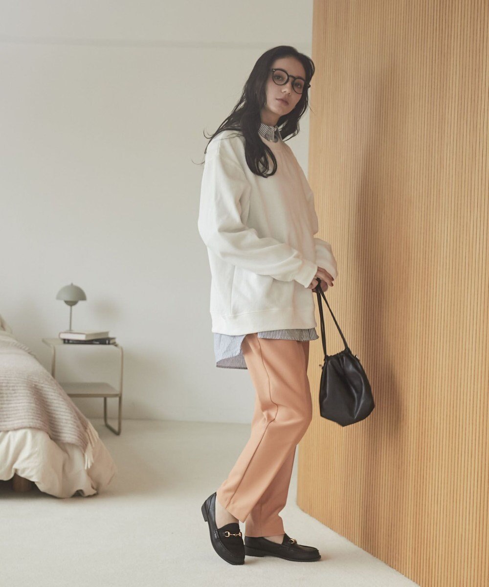 WEGO 【ユニセックス着用ITEM/裏起毛】リラックスフィットスウェットプルオーバー 