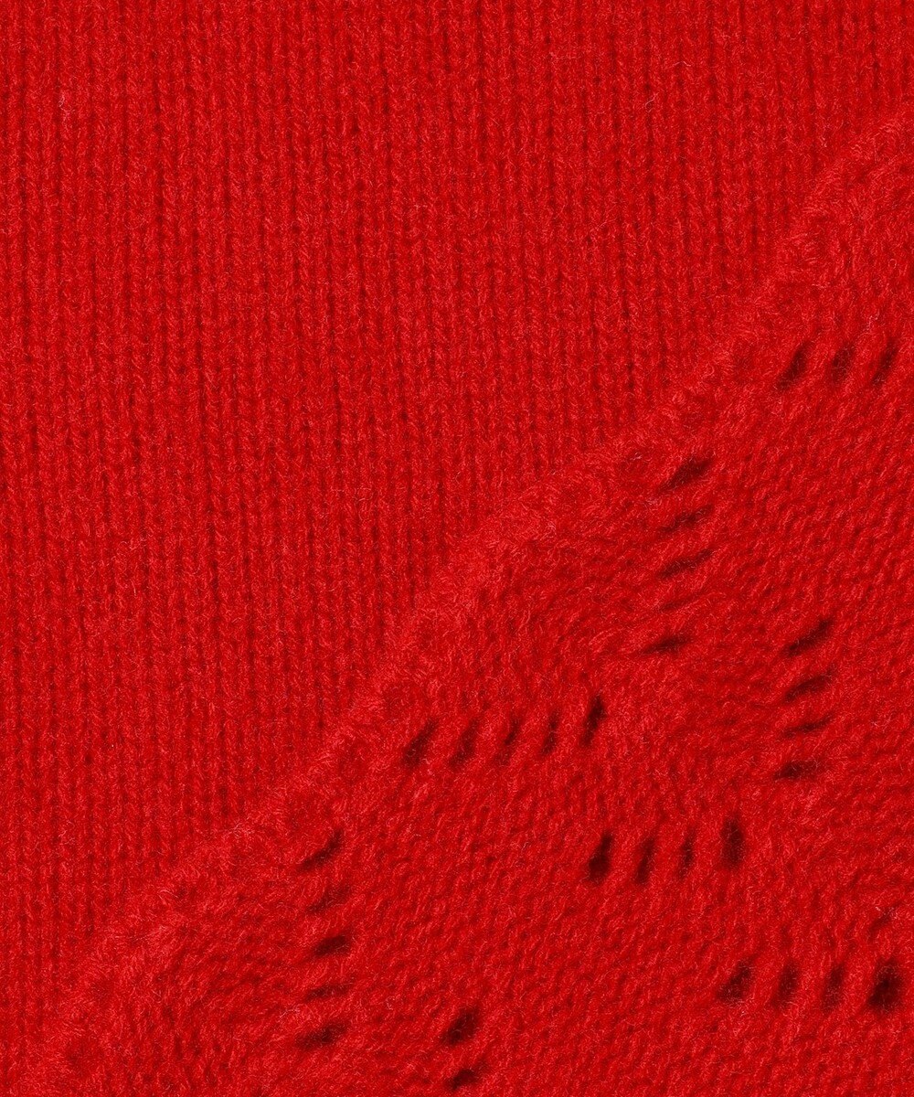 23区 L 【滝沢眞規子さん着用/洗える】レーシーヘムデザイン パフスリーブ ニット 