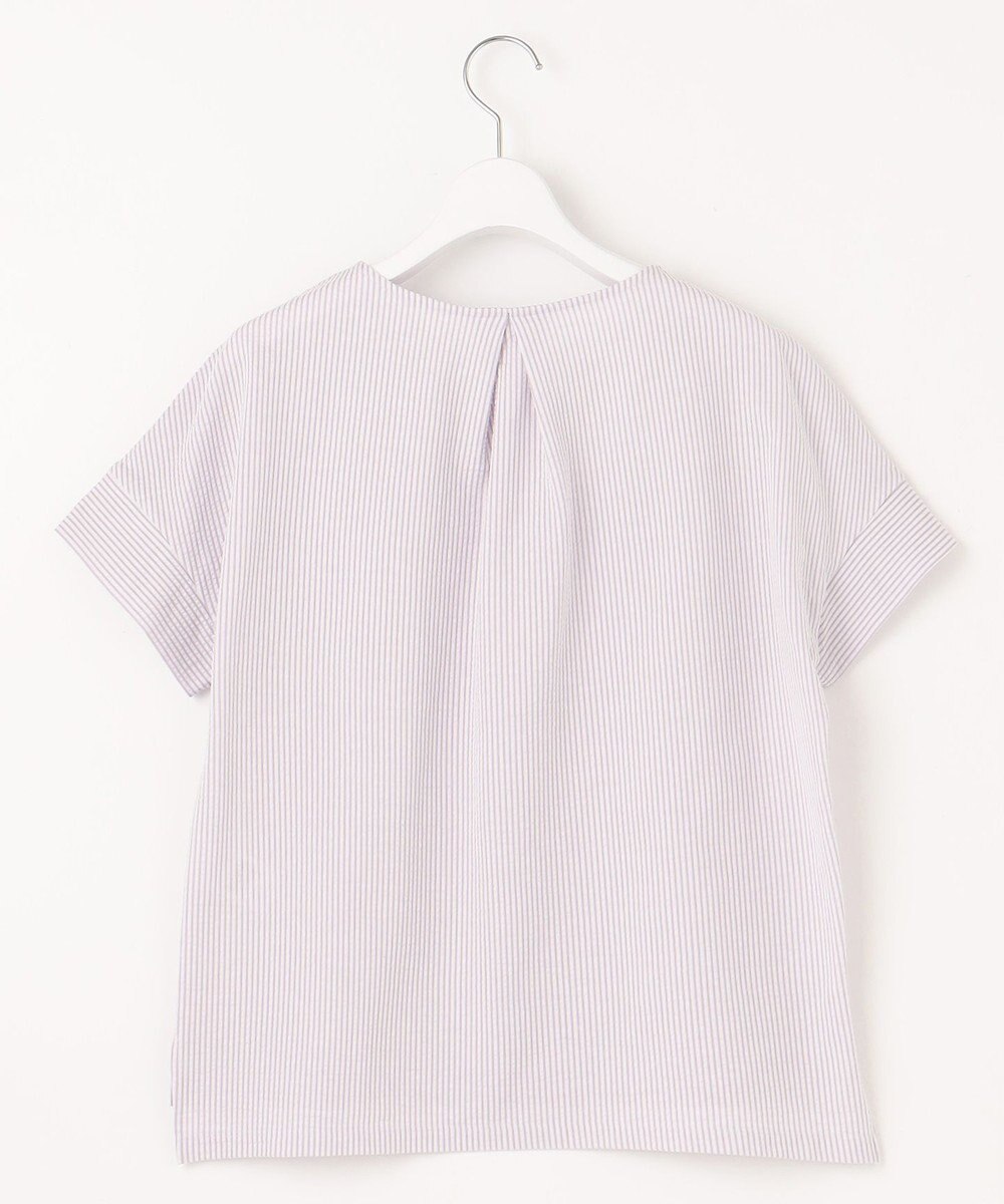 J.PRESS LADIES L 【WEB限定カラーあり・抗菌消臭・吸水速乾】サッカージャージー フレンチスリーブ カットソー 